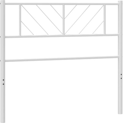 Maison Exclusive - Ersatz-Kopfteil Metall Weiß 90 cm