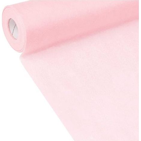 Tovaglia in tessuto non tessuto, rotolo 30 cm x 25 m, rosa chiaro, tagliabile su misura. Ideale per matrimoni, compleanni e feste. (1/5)
