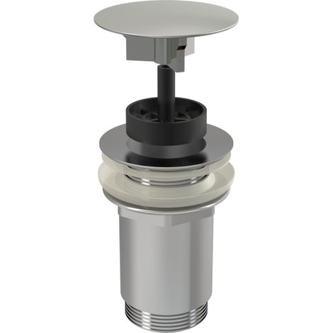 Desagüe de fregadero metálico de 5/4", tapón grande, PARA fregaderos SIN rebosadero (1/3)