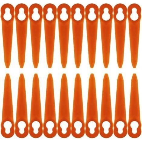 Lot de 100 Lames Compatible pour Coupe Bordure Stihl 2-2 3-2, FSA 45 FSA 57 FSE 52, Lames en Plastique pour Coupe Bordure Stihl sans Fil (1/5)