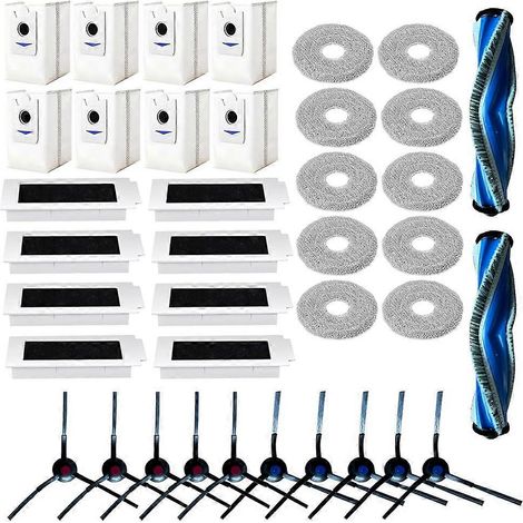 Filtre pour aspirateur brosse pour aspirateur Filtre de brosse pour aspirateur filtre de Ecovacs DEEBOT T30S / Pro T30S Combo Aspirateur Main Side Brosse HEPA Filtre Serpillière Cloth (1/5)