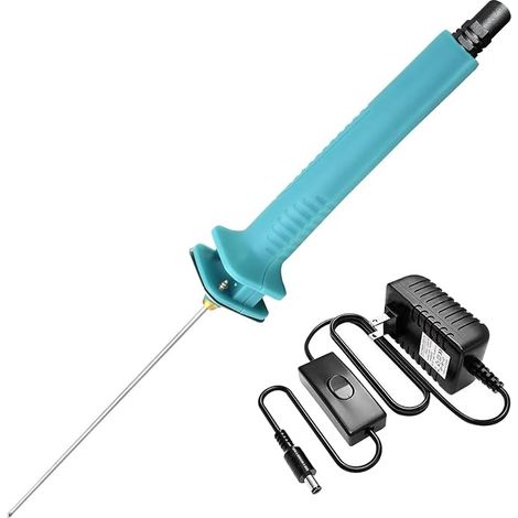Kit de découpe de mousse électrique à fil chaud, stylo de découpe de mousse 30 W 15 cm avec adaptateur secteur, outil de découpe électrique pour la création artistique et la sculpture sur mousse.