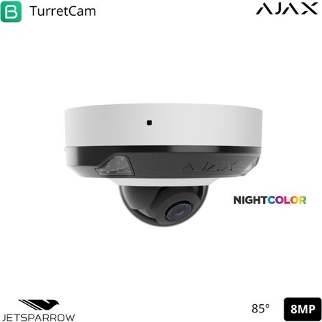126275 - TVCC - DomeCam Mini HL (8 Mp/4 mm) - Kamera HL verdrahtet (8 Mp/4 mm) - Farbe white - Ajax Videoüberwachung