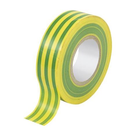 TRU COMPONENTS TC-10089956 FILM POUR REGROUPEMENT DE CÂBLES VERT, JAUNE (L X L) 20 M X 19 MM 1 PC(S) (1/2)