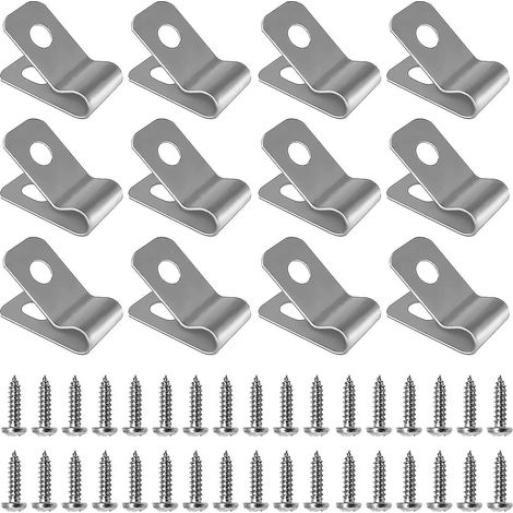 Lot de 100 serre-fils avec vis, en acier inoxydable résistant à la rouille, pour fils de calibre 12-16, accessoires de jardin db