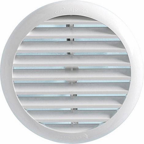 Griglia di Aerazione con Molla e Rete Antinsetti incasso: 80 125mm - 135mm
