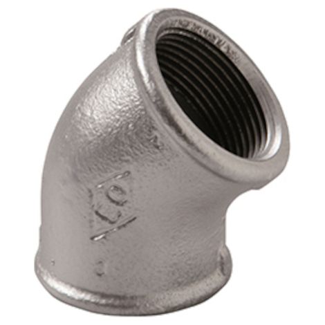 COUDE 45° 120 FEMELLE-FEMELLE GALVANISÉ 3/8'' VIRFOLLET 12005002 (1/2)