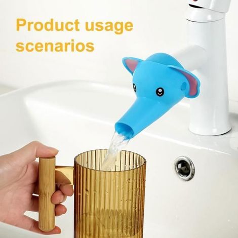 Robinet De Rallonge Pour Enfants, Robinet Extender Enfant, Prolongateur De Robinet Pour Enfants, Extension de Robinet Enfan (1/4)