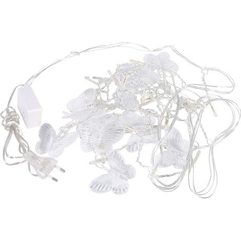 Guirlande lumineuse LED papillons bleus pour rideaux, décoration de mariage et de fêtes (1/5)