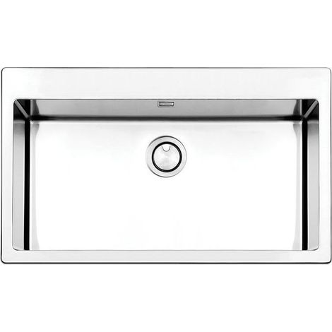 Apell LNP77FBC Linear Plus Lavello da incasso 1 vasca in acciaio inox spazzolato 77x51 cm colore Inox spazzolato