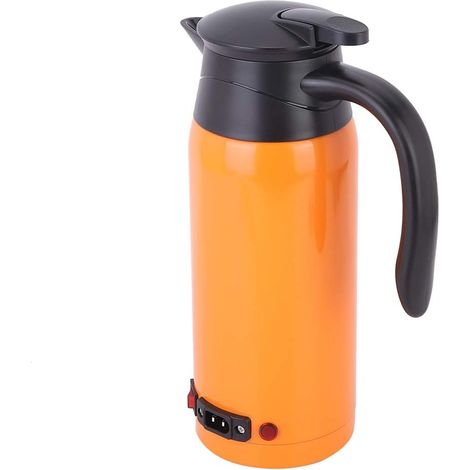 Bouilloire Électrique Voiture - 800 ml - 12 V / 24 V - Acier Inoxydable 304 - Pour Voyage Camion et Auto - 1 Pièce (1/5)