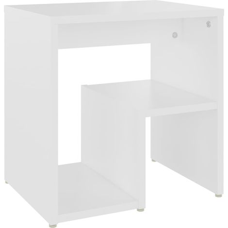 Maison Exclusive - Mesita de noche blanco madera contrachapada 40 (1/5)