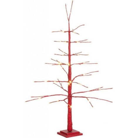 ALBERO CON LUCI GLAD ROSSO H 120 114 LED CLASSIC IP20 DA INTERNO (1/2)