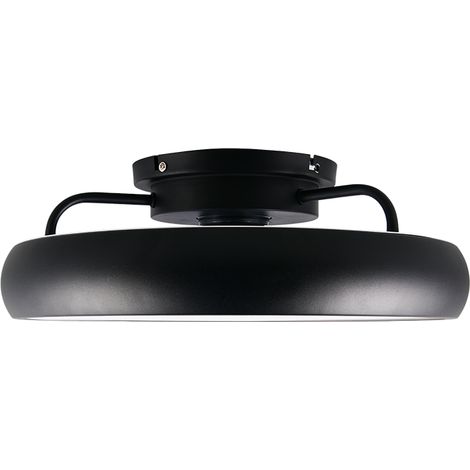 Plafonnier ventilateur muonio led 20w 2300lm cct 2700 6500k noir 40cm ip20 - trio (1/5)
