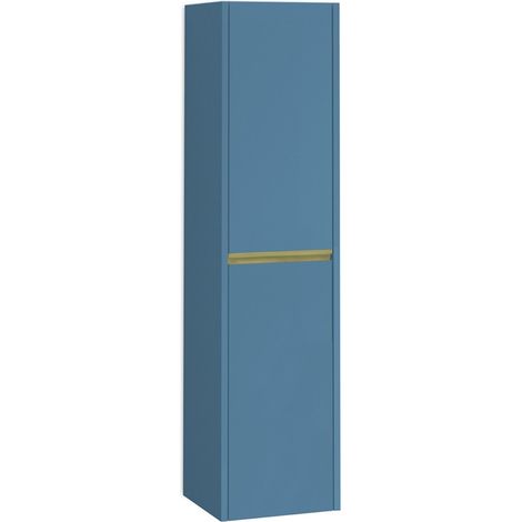 Columna Baño Suspendida 1 Puerta 140 x 34,9 x 32,2cm Island Mate Tirador Oro