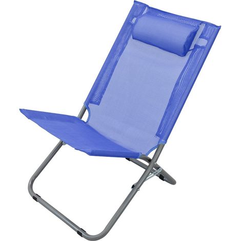SEDIA SPIAGGIA ECOTEXT CM. 42X63X75H BLU FU049 (1/4)