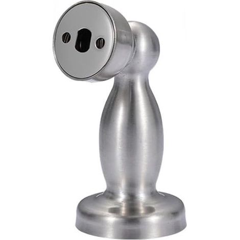 (Silver) Butoir De Porte Magnétique sans Poinçon, Arrêt De Porte Disponible, Arrêt De Porte Caché, Anti Collision, Meubles (1/5)