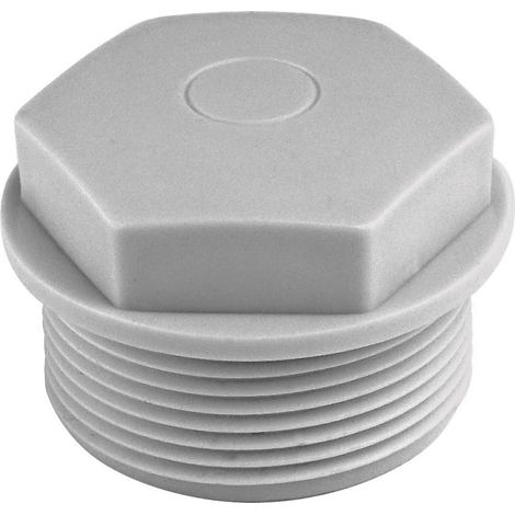 Bouchons d'étanchéité M16 - Lot de 10 - Polyéthylène souple gris - Protection filetage industriel - Mécanique et électronique - Diamètre M16