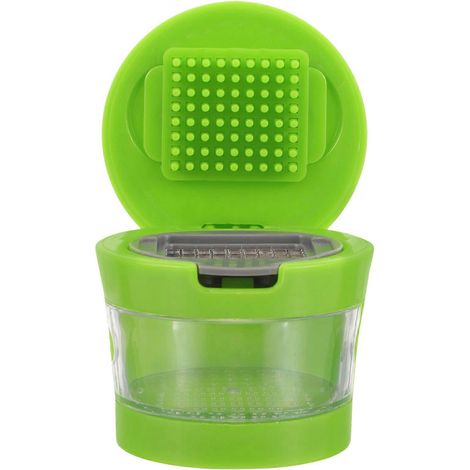 Presse-ail, hachoir, trancheuse, presse-ail manuelle, broyeur, outils de cuisine pratiques (vert)-Green (1/3)