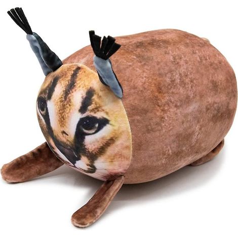 Floppa Peluche Caracal Douce de 20 cm, Chat Oreiller, Peluche pour Enfants, Cadeau pour Fans d'Anime, Partie (1/5)