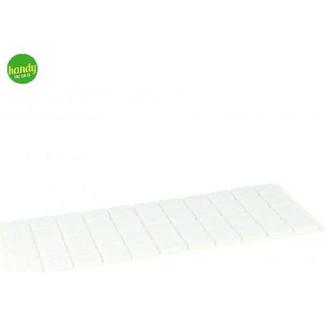 Feltrini Quadri 20X20Mm Bianco 44 Pezzi - Masidef (1/2)