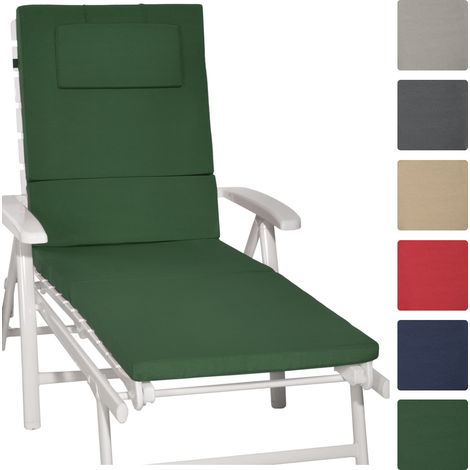 Beautissu – Cojines para tumbona de jardín 180g/m² – Relleno de espuma de poliuretano – Desenfundables y lavables hasta 30°C – Resistencia UV 5 (1/5)