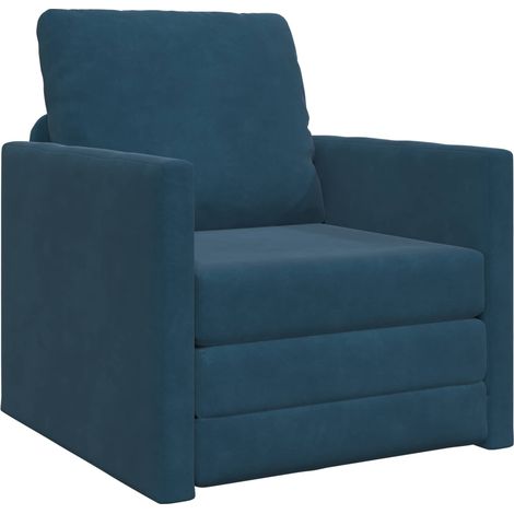 Maison Exclusive - Schlafsofa Blau 74 x 77 x 81 cm Samt