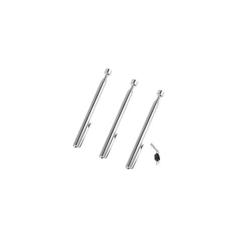 Lntyq 3-teiliges teleskopisches Magnet-Aufnahmewerkzeug-Set, flexibler Magnet-Aufnahmestab mit einziehbarem Taschenclip für Schraubenschlüssel, Zangen, Schrauben, Muttern und Bolzen (1/5)