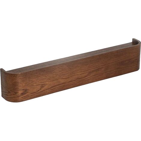 – Wandgarderobe aus massiver, dunkler Eiche – 5 Edelstahlhaken – Maximale Traglast 30 kg – Klares skandinavisches Design (1/5)