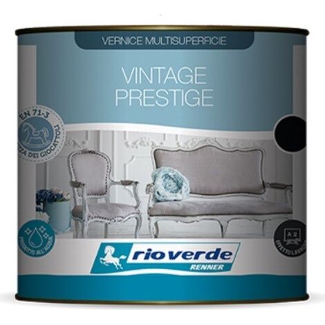 Finitura ad acqua extra opaca vintage prestige shabby 0,500 lt rio verde renner (1/5)