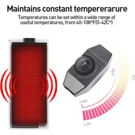 FLITI 7W 28x15cm Waterproof Reptile Heating Mat with Thermostat for Snake, Lizard and Spider Terrariums (1/5)