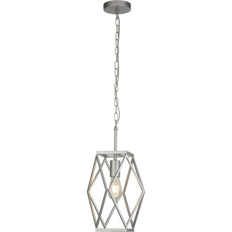 Searchlight CHASSIS - Plafonnier cage à 1 lumière, argent satiné (1/3)