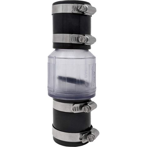 Clapet anti-retour silencieux pour eaux usées, clapet anti-retour de 5 cm (2 pouces), déflecteur à ressort, clapet anti-retour de 3,8 cm (1,5 pouce) CV-150 (clapet anti-retour de 5 cm [2 pouces]) (1/3)