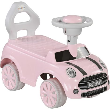 Voiture enfant, charge max 25 kg, rose, 53 x 25 x 35 cm, pour enfant, télécommande et musique, jeu de conduite, format pratique