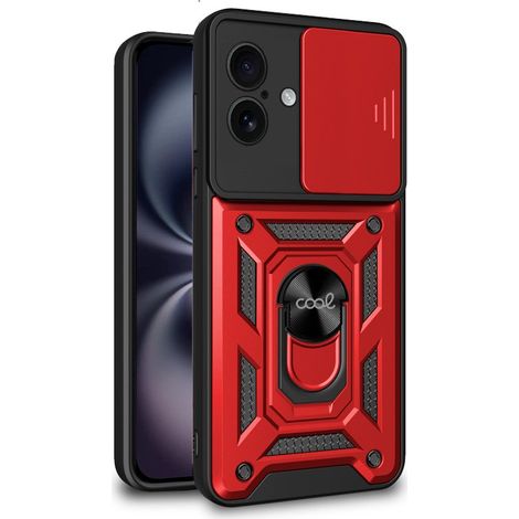 Carcasa COOL para iPhone 16 Hard Ring Rojo