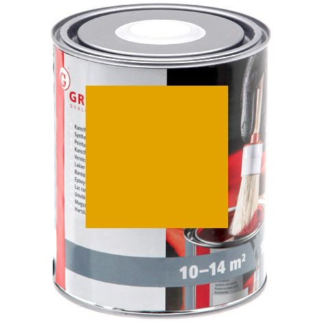 Vernis à peinture jaune RAL 1032 Nopolux Wilckens Granite, pot de 1 l