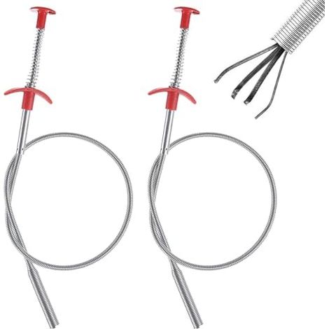 2 Pièces Pince à Griffes Flexible, a Attraper Objet Pinces Griffe Outil, Deboucheur Canalisation pour égouts, Salle de Bain et évier Cuisine - (1/5)