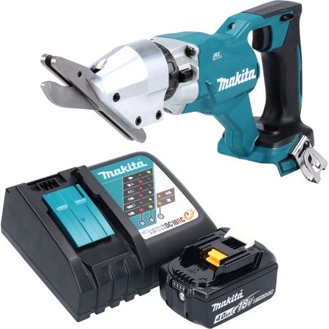 Makita DJS 800 RM1 Akku Faserzementschere 18 V Brushless + 1x Akku 4,0 Ah + Ladegerät