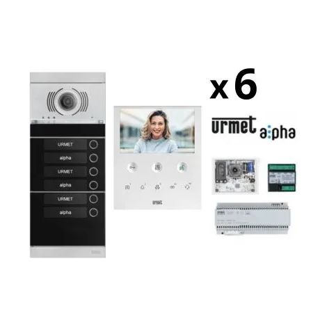 URMET 1783/KIT6VOG - KIT Videocitofonico 6 Famiglie Urmet Alpha - VOG5