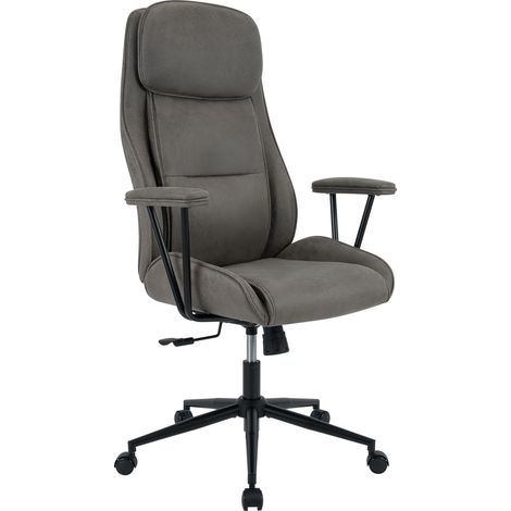 Sedia da ufficio Siddar grigio antico