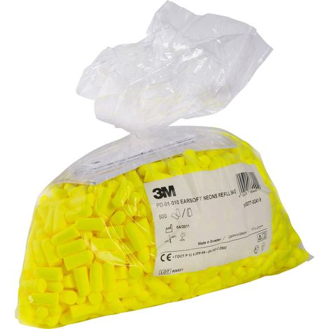 3M EAR PD01010  Gehörschutzstöpsel Nachfüllpackung 34 dB einweg EN 352-2   500 Paar