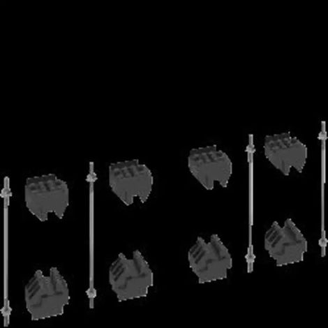 Kit pour jeu de barres, quadro.evo 4x(1 barre de 10mm) - HAGER UC8110BB