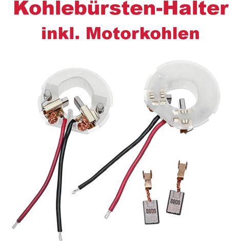 2 porte-balais en carbone avec balais moteur pour visseuse sans fil Hilti SFC 22-A / SFC22-A - remplace 2042534 / porte-balais moteur (1/3)