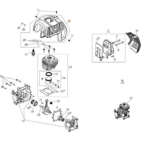 CUBIERTA DE MOTOR ORIGINAL EMAK 61510106