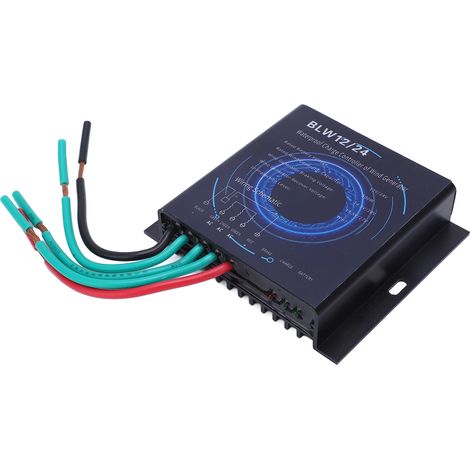 Régulateur de charge éolienne 500W 12V/24V étanche à charge automatique pour système d'énergie (1/5)