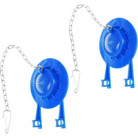 Lot de 2 rabats de rechange pour toilettes de 5,1 cm, compatibles avec les rabats de toilette économiques d'eau, haute performance, faciles à installer (1/5)