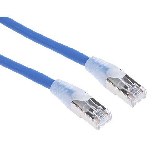 Cordon Cat6a RJ45 mâle/RJ45 mâle, S/FTP, 10m ( Prix pour 1 ) (1/2)