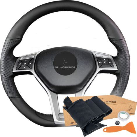 Rivestimento per volante per Mercedes Benz C W204 E W212 W176 CLA C117 (1/5)