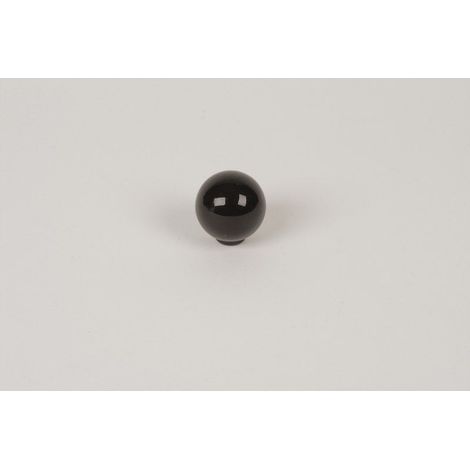 REI – Bouton de meuble noir boule ABS brillant 28mm – Fixation par vis – Dimensions H.29 x L.28 x P.28 mm – Accessoire moderne pour intérieur