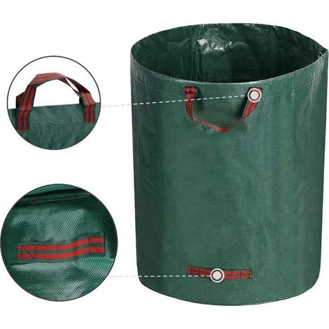 Sacs de déchets de jardin 300L lourds avec poignées , sacs de déchets de jardin réutilisables pour les ordures de cour , les toppers , les déchets végétaux , les herbes et les feuilles (1/4)